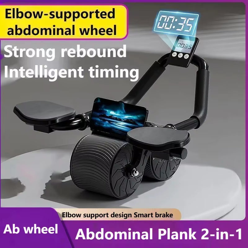 Elbow Support Plank Support Abdominal Wheel Automatic Rebound Abdominal Muscle Wheel Fat Burning Home Fitness Equipment