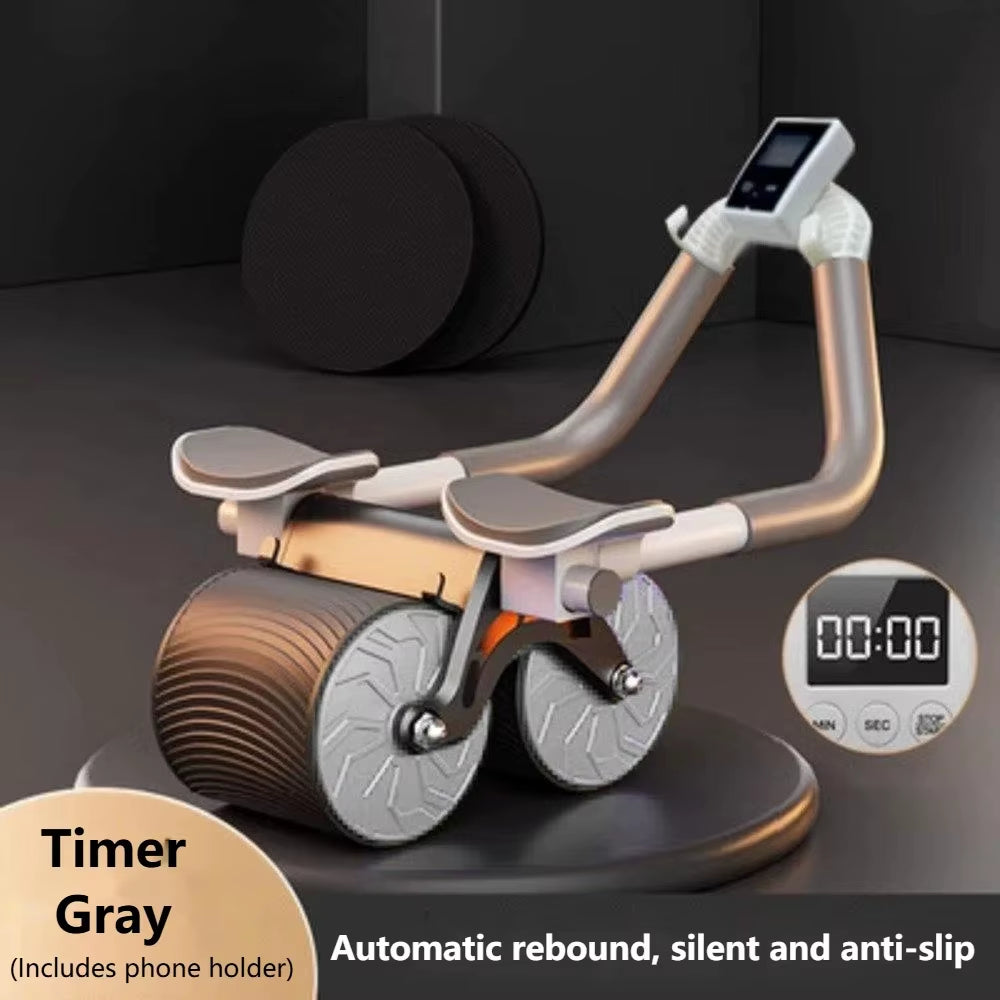 Elbow Support Plank Support Abdominal Wheel Automatic Rebound Abdominal Muscle Wheel Fat Burning Home Fitness Equipment
