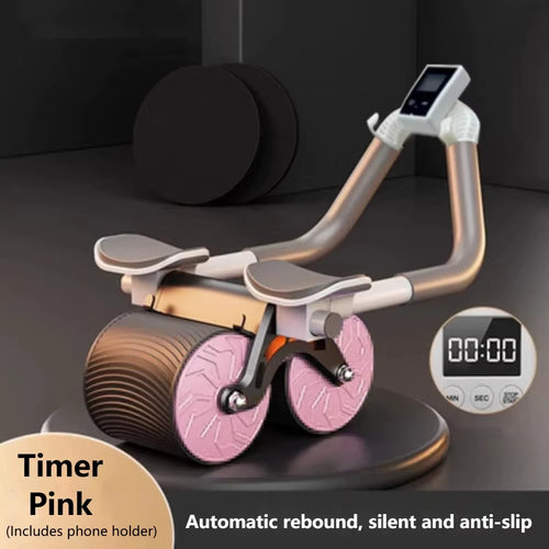 Elbow Support Plank Support Abdominal Wheel Automatic Rebound Abdominal Muscle Wheel Fat Burning Home Fitness Equipment